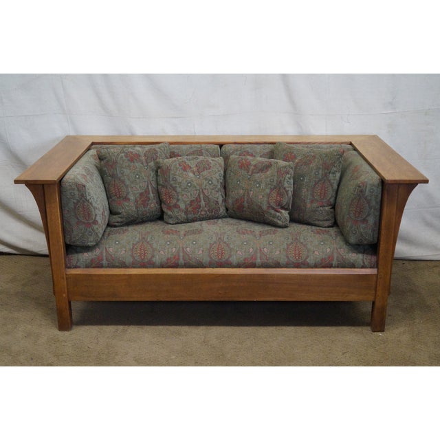 Stickley Mission Oak Prairie Style Settle Loveseat Chairish