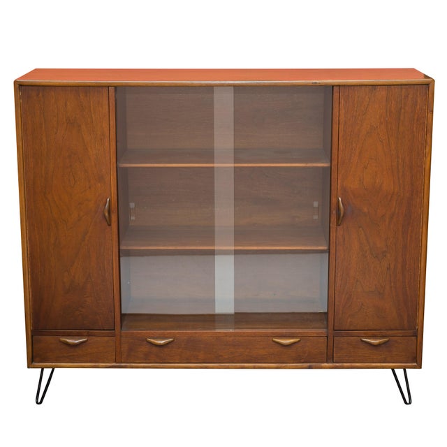 Mid Century Bookcase/China Hutch by Lane Chairish
