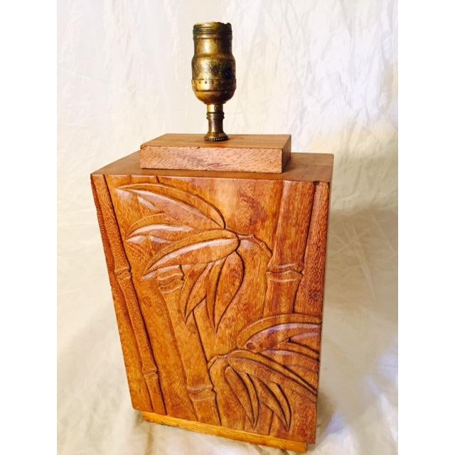 Vintage Koa Wood Table Lamp Chairish