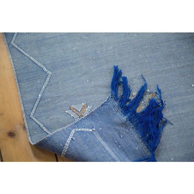 Denim Blue Kilim Rug Runner 2'6" X 8'10" Chairish