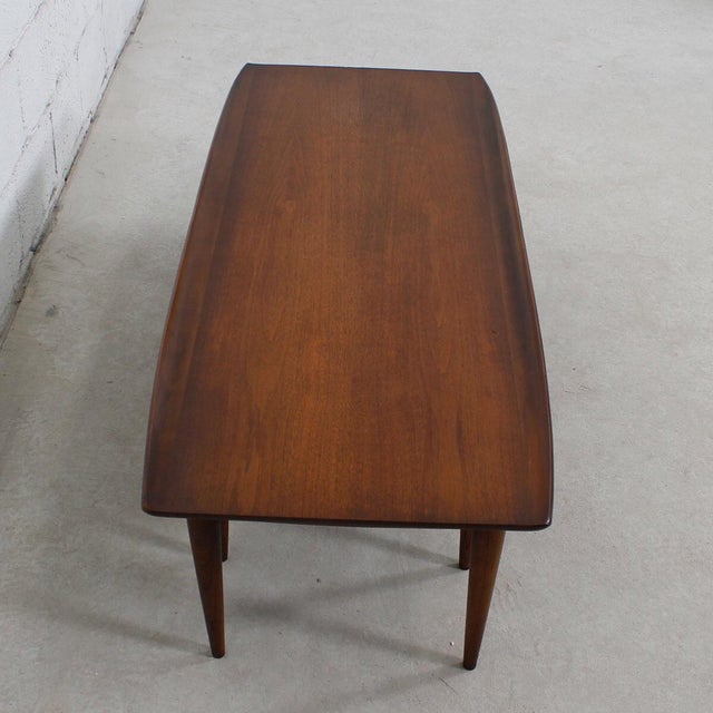 Mid-Century Walnut Expandable 'Switchblade' Coffee Table ...