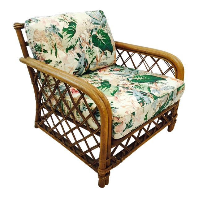 Vintage Ficks Reed Rattan Arm Chair Chairish
