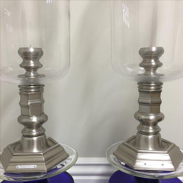 Ralph Lauren Hurricane Candle Holders A Pair Chairish