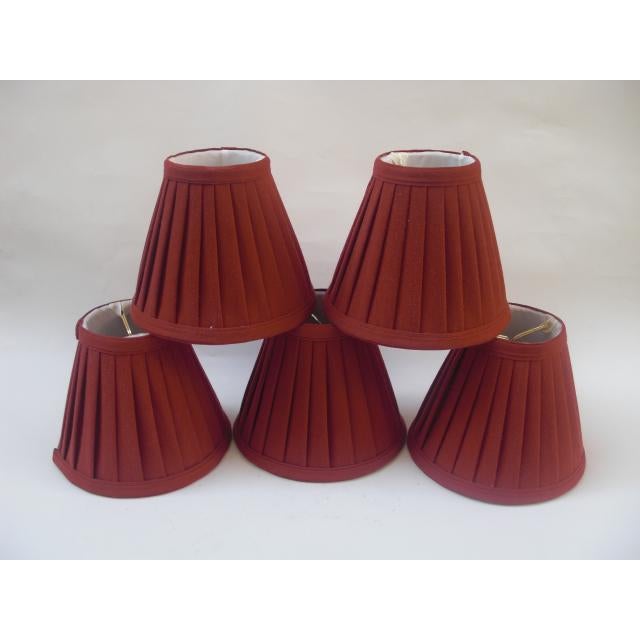 Miniature Pleated Lamp Shades Set of 5 Chairish