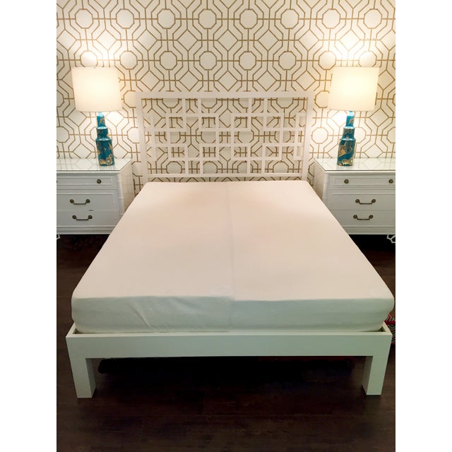 West Elm Overlapping Squares Headboard + Frame Chairish