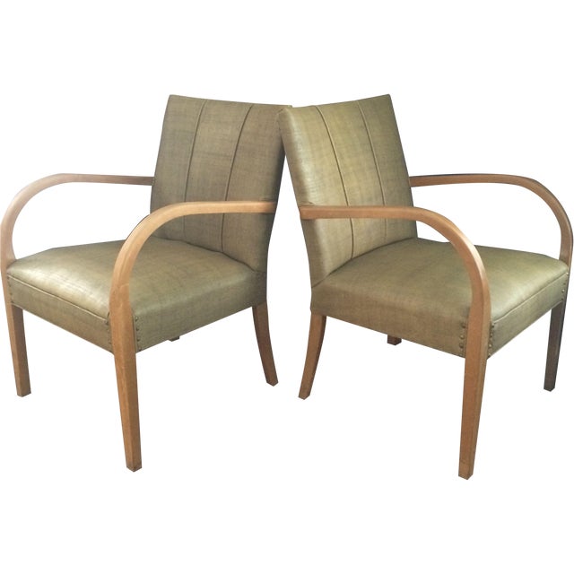 MidCentury Modern Armchairs A Pair Chairish