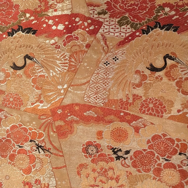 Vintage Japanese Silk Wall Tapestry Chairish
