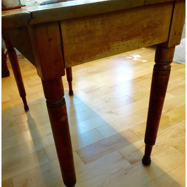 Antique 1800s Solid Maple FoldDown Table Chairish