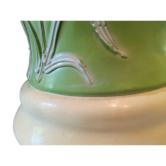 Mid Century Green Ceramic Lamp Chairish