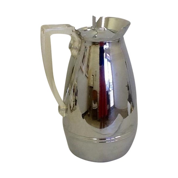 MidCentury Thermos Silver Color & Lucite Caraffe Chairish