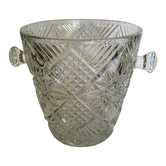 Cut Glass Crystal Ice Bucket Chairish