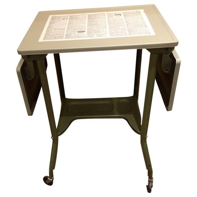 Vintage Metal Typewriter Table Chairish