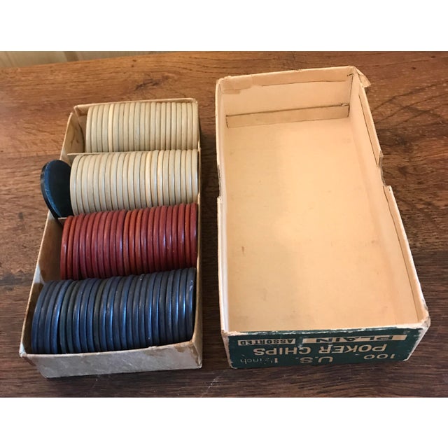 Vintage Clay Poker Chips Chairish