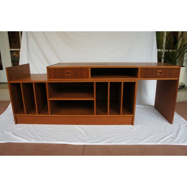 Danish Modern Expandable Teak Entertainment Center Chairish