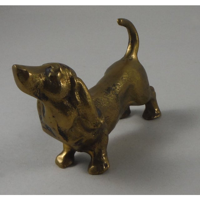 Brass Dachshund Figurine Chairish
