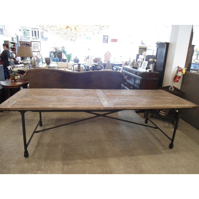 Restoration Hardware Flatiron Dining Table | Chairish