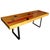 Vintage Antique Gym Flooring W/Steel Legs as Bench | Chairish
