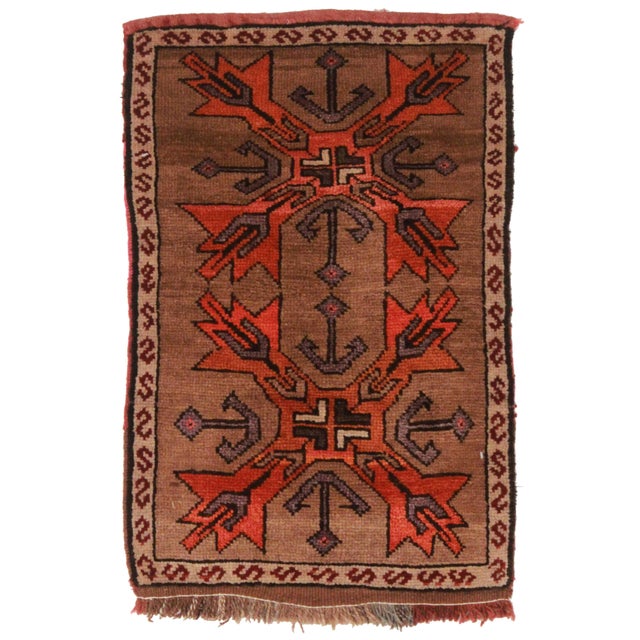 Hand Knotted Wool Turkish Rug 1' 10" X 2'10'' Chairish