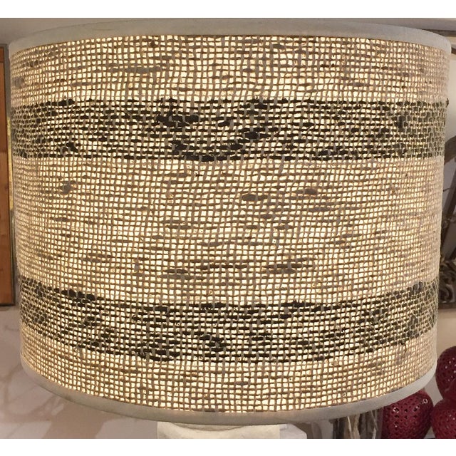 Large Burlap Striped Lamp Shade Chairish