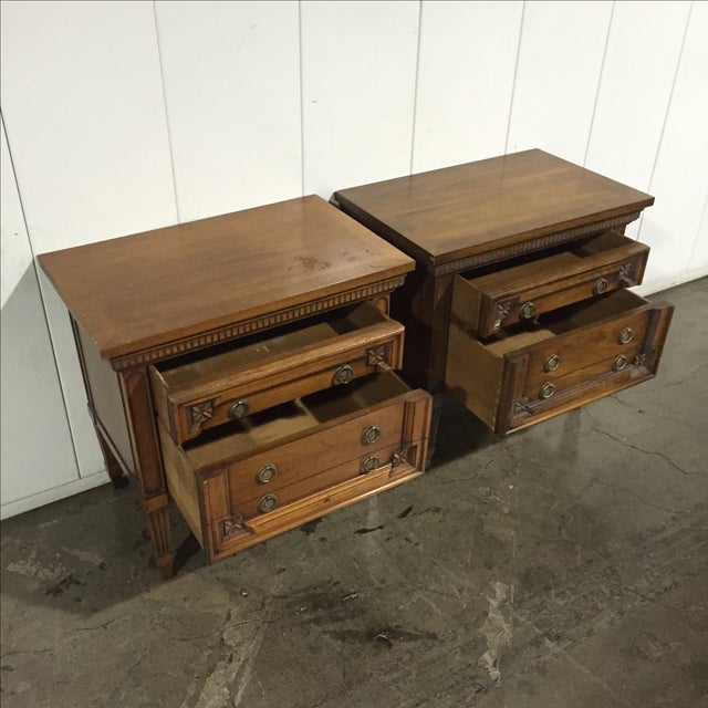 Vintage English Inspired Nightstand Pair Chairish