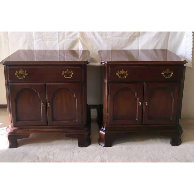 Vintage Drexel Cherry Nightstands A Pair Chairish