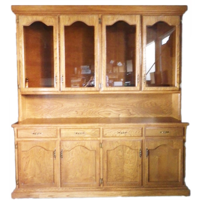 Extra Large Hand Made Oak China Chairish