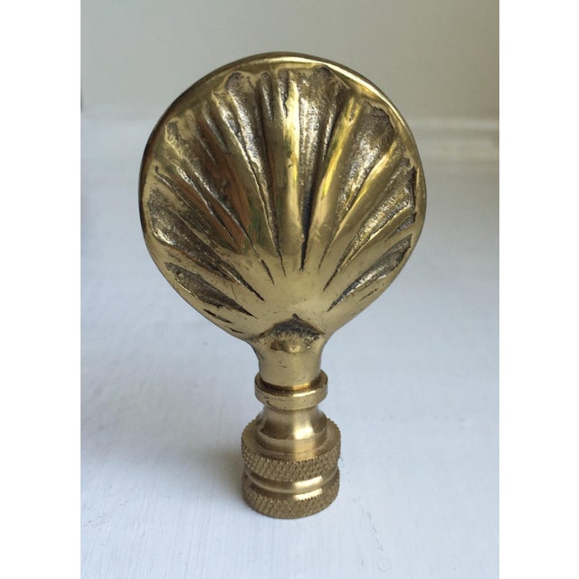Brass Sea Shell Lamp Finial Chairish