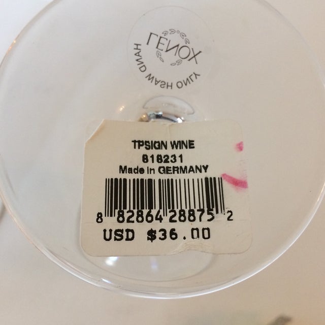 Lenox Timeless Platinum Signature Wine Glasses Set of 5 Chairish