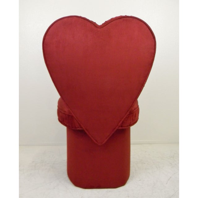 Custom Made Heart Shaped Swivel Chair | Chairish