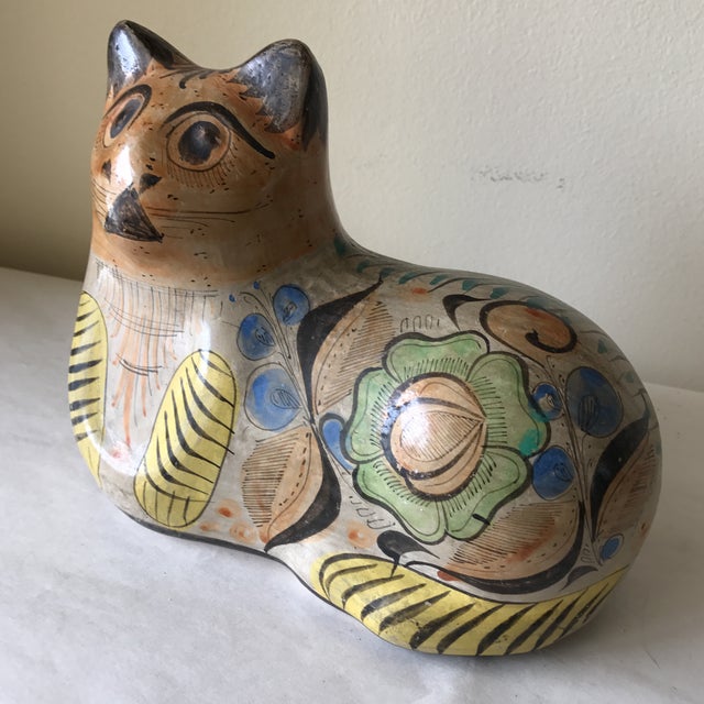 MidCentury Handmade Pottery Cat Chairish