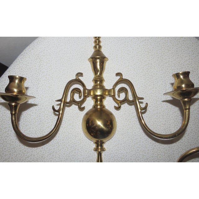 Brass Colonial Wall Sconces Candleholders - a Pair Chairish