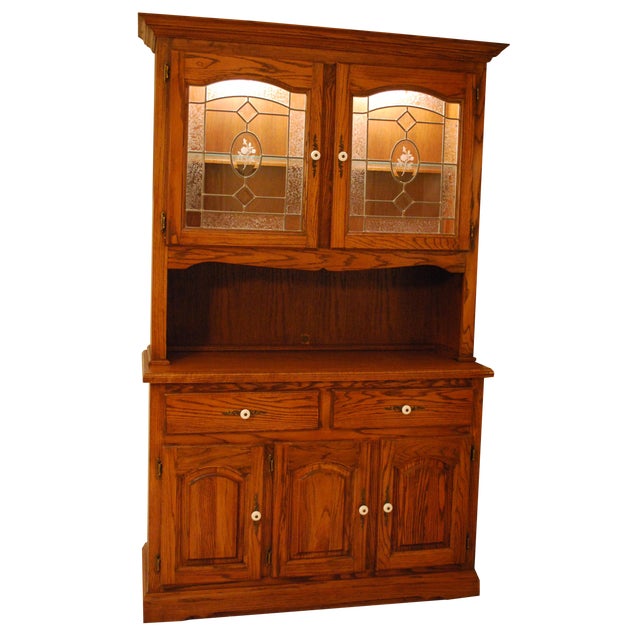 Early American Style China Hutch/Hoosier Chairish