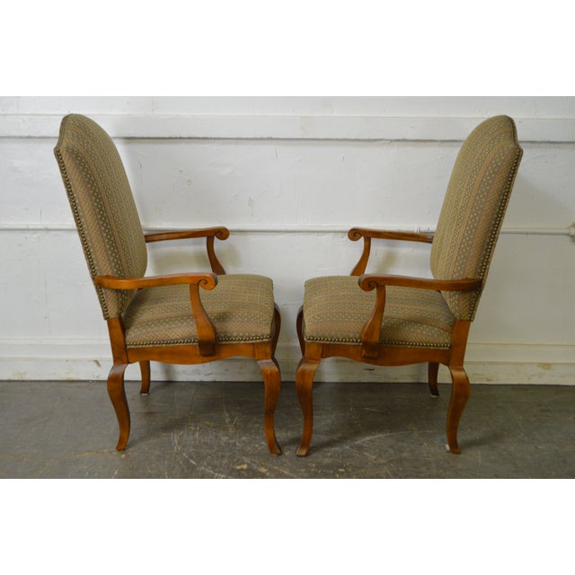 Ethan Allen Set of 8 Upholstered French Style Dining ...