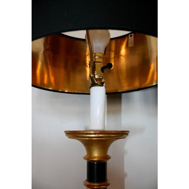 Vintage Curry Black & Gold Buffet Lamps A Pair Chairish