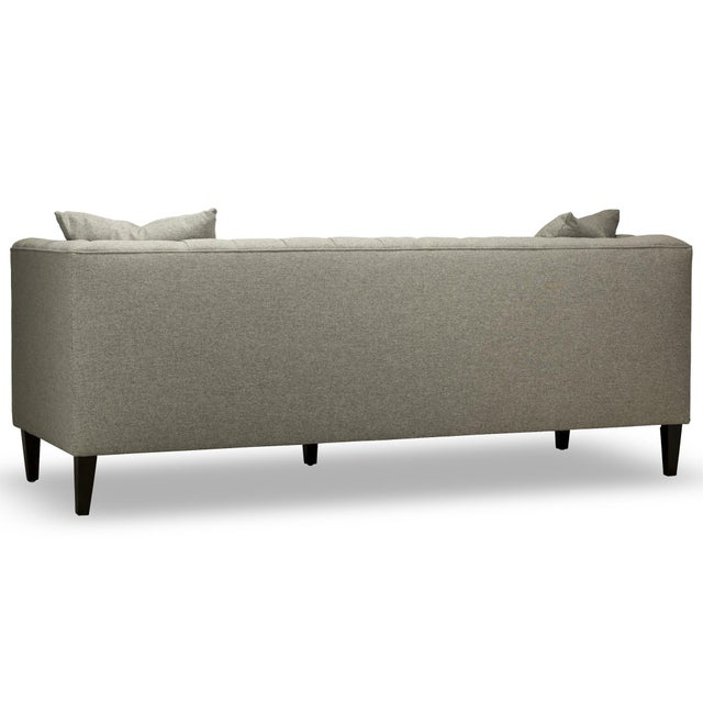 Spectra Home Modern Gray Tuxedo Sofa Chairish