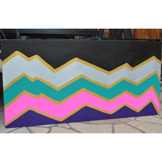 "Zig Zag" Abstract Painting by Mistie House Chairish