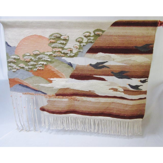 MidCentury Fiber Art Wall Hanging Textile Chairish