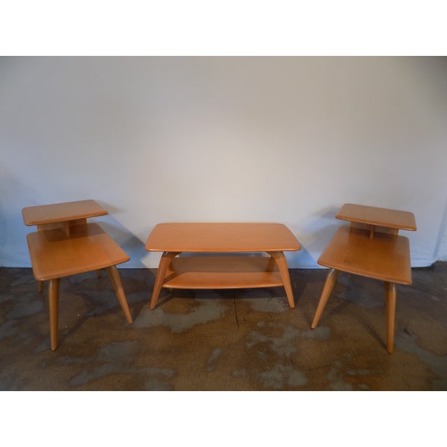 HeywoodWakefield Tables Set of 3 Chairish