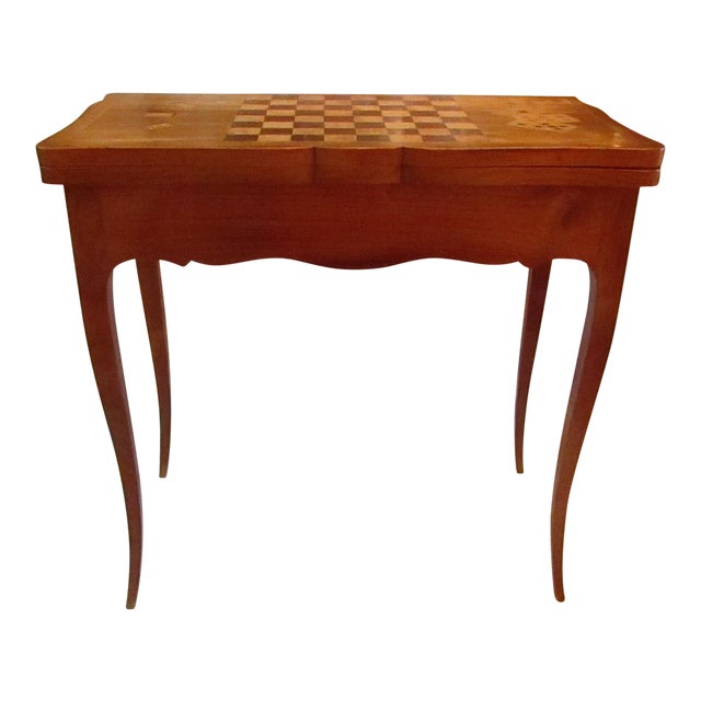 Wooden Folding Top Game Table Chairish