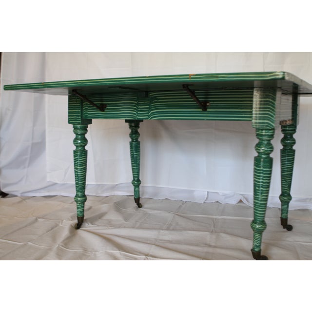 Antique Painted DropLeaf Table Chairish