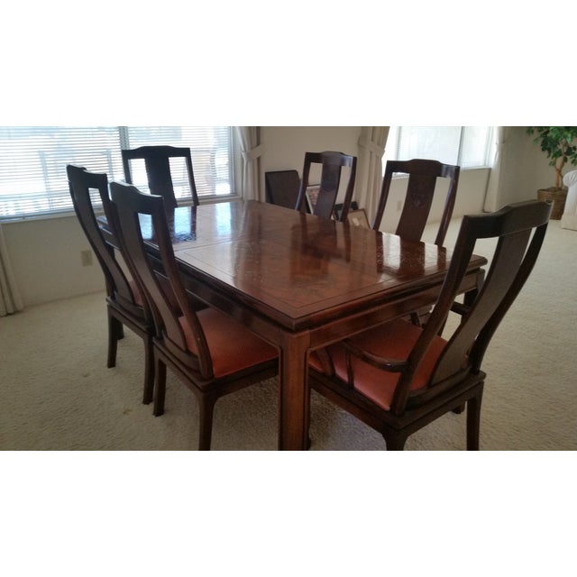 Vintage Bernhardt Shibui Dining Table & 6 Chairs Chairish