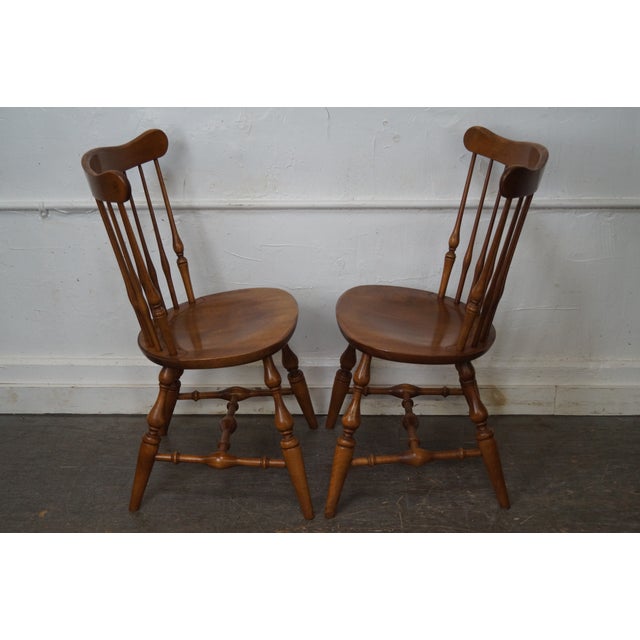 Ethan Allen Nutmeg Solid Maple Windsor Style Dining Chairs ... (640 x 640 Pixel)
