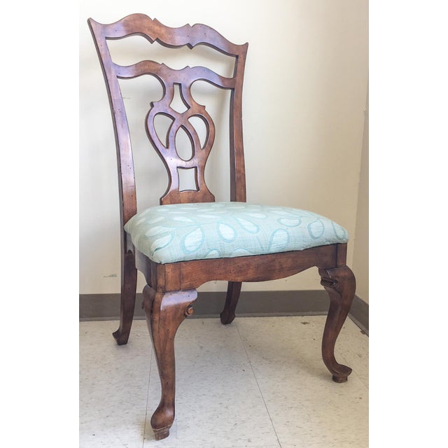 French Country Pine Dining Chairs, Set of 6 Chairish