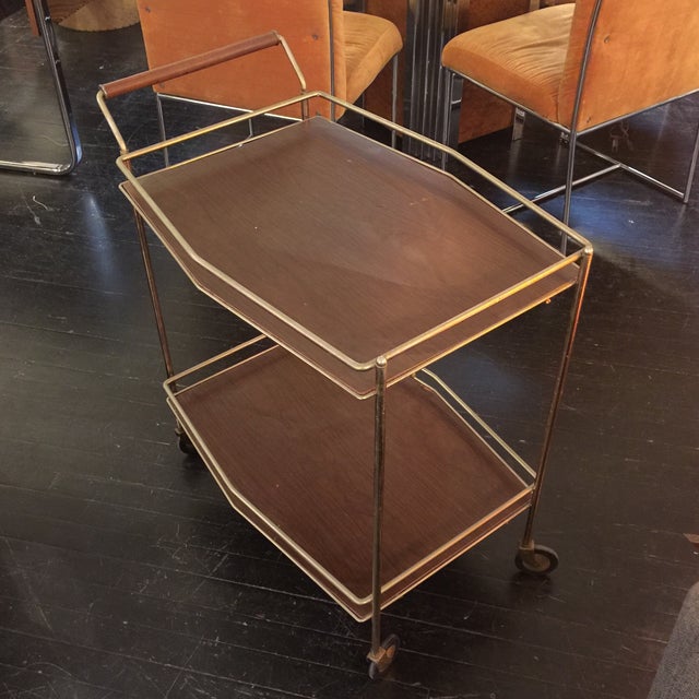 Mid Century Modern Brass Bar Cart Chairish
