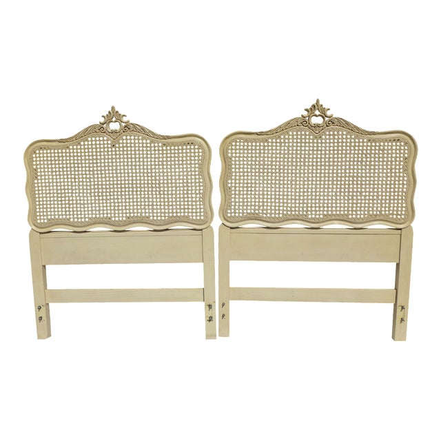 Twin French Style Cane Headboards A Pair Chairish