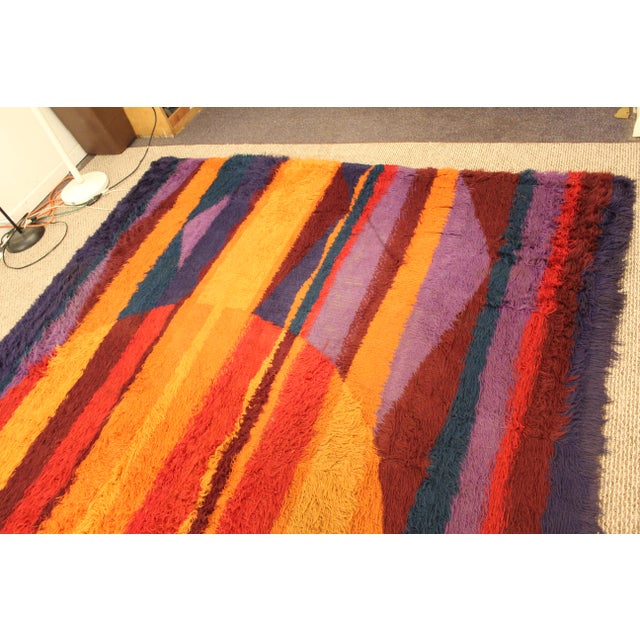 MidCentury Danish Modern Shag Rug Chairish