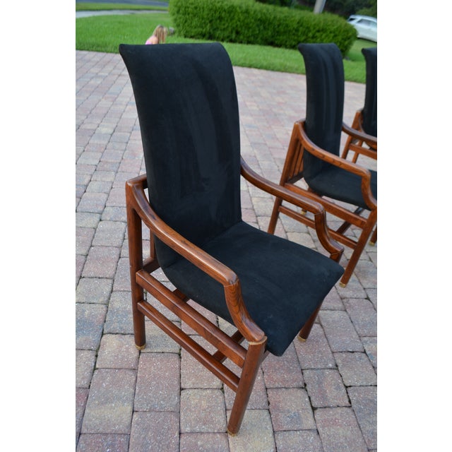 Henredon Walnut Dining Room Chairs Set of 8 Chairish