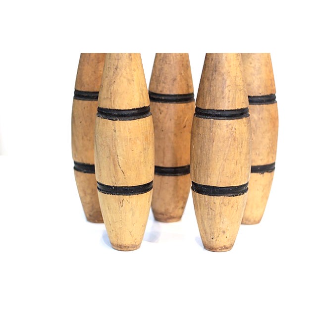 Early 20th Century Wooden Juggling Pins Set of 5 Chairish