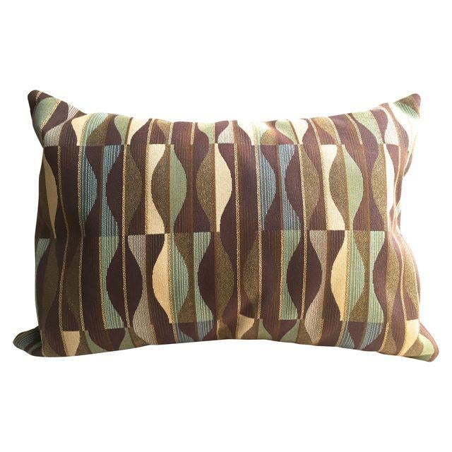 Mid-Century Designer Fabric Throw Pillow Chairish