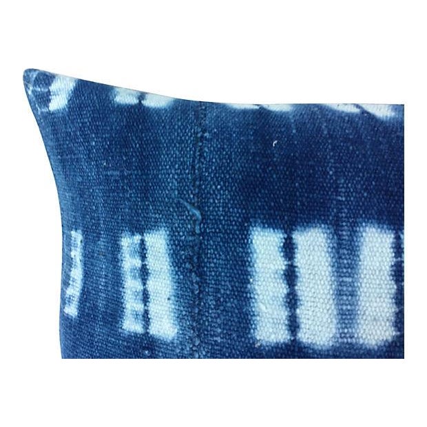African Indigo Mud Cloth Pillow Chairish